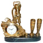 Настольный набор с часами «Часы шахтерские»