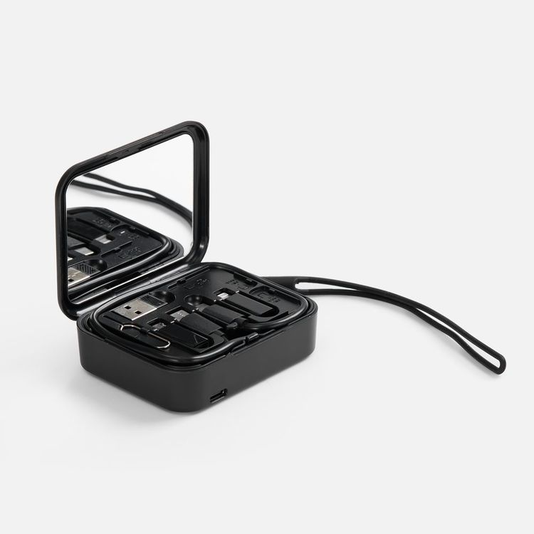 Набор для ухода за гаджетами с беспроводной зарядкой Rules, черный