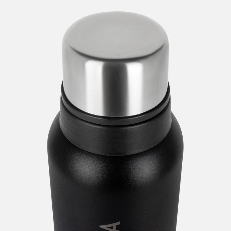 Термос Relaxika 1200 со стикерпаком, черный