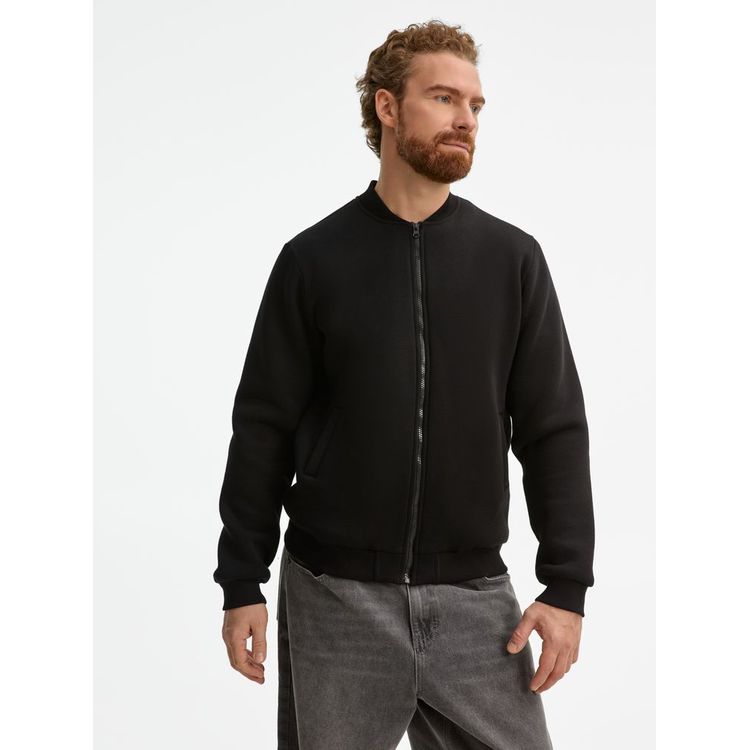 Бомбер унисекс Estado, черный