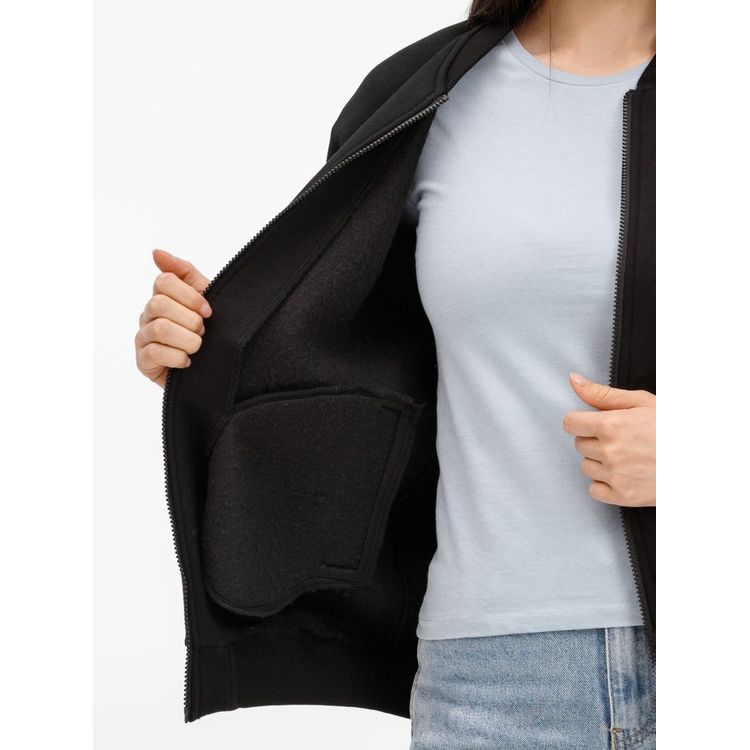 Бомбер унисекс Estado, черный