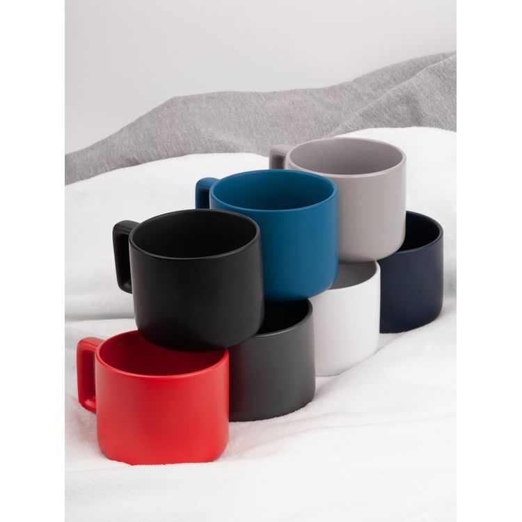 Чашка Jumbo в коробке матовая, светло-серая