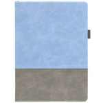 Ежедневник Horizon, недатированный, серый с голубым