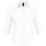 Рубашка женская с рукавом 3/4 EFFECT 140, белая
