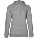 Толстовка с капюшоном женская Hoodie, серый меланж