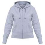 Толстовка женская Hooded Full Zip серый меланж