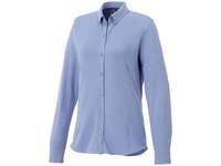 Женская рубашка Bigelow из пике с длинным рукавом, светло-синий, размер 44-46