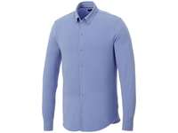 Мужская рубашка Bigelow из пике с длинным рукавом, светло-синий, размер 54-56