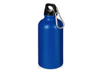 Матовая спортивная бутылка Hip S с карабином и объемом 400 мл, синий