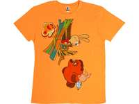 Футболка Винни-Пух мужская, оранжевый, размер 50