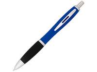 Прорезиненная шариковая ручка Nash, ярко-синий