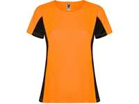 Футболка Shanghai женская, неоновый оранжевый/черный
